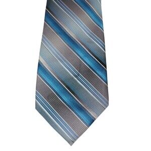 Pronto Uomo Extra Long Striped 100% Silk Men’s Neck Tie